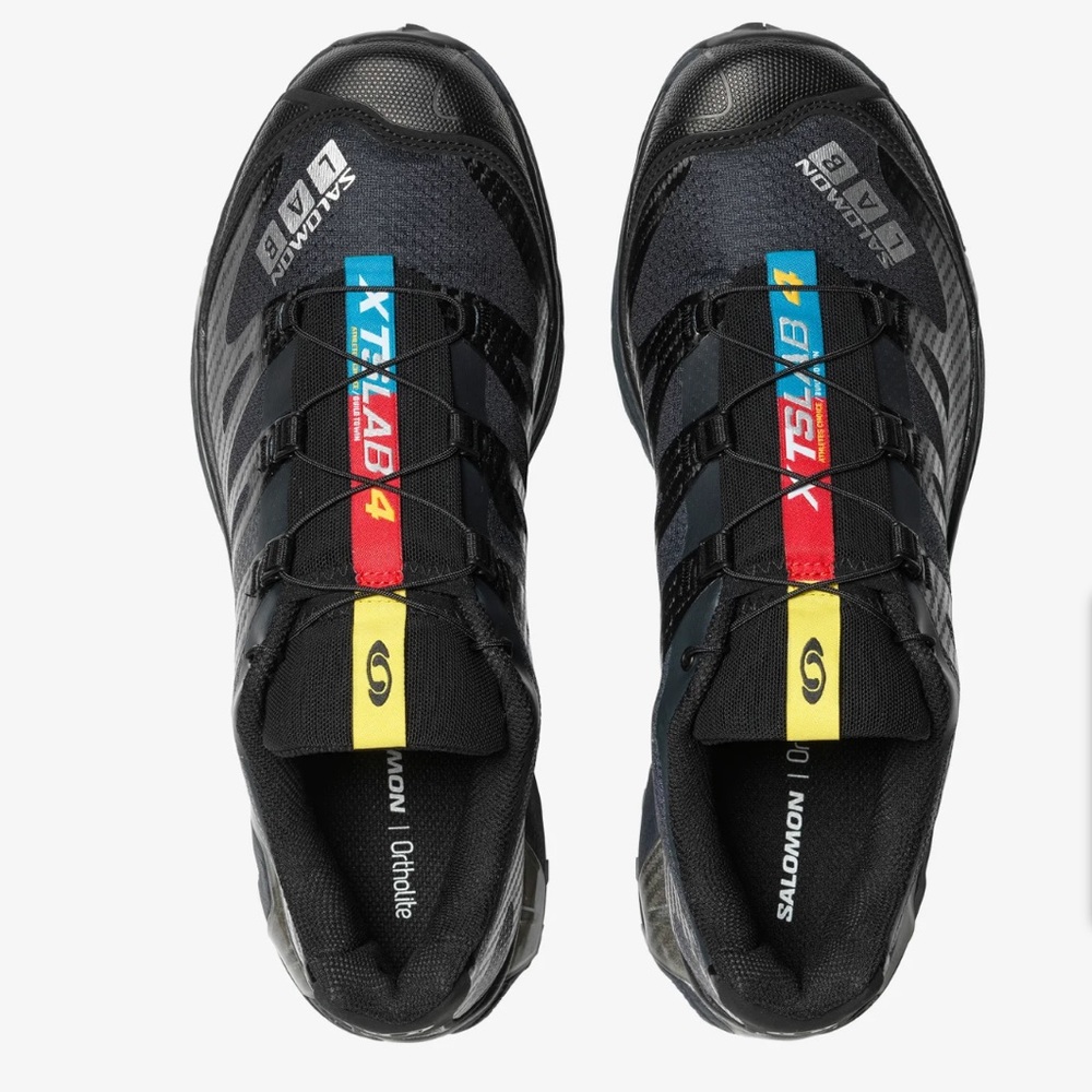 Salomon Black and Multicolor Running Shoes